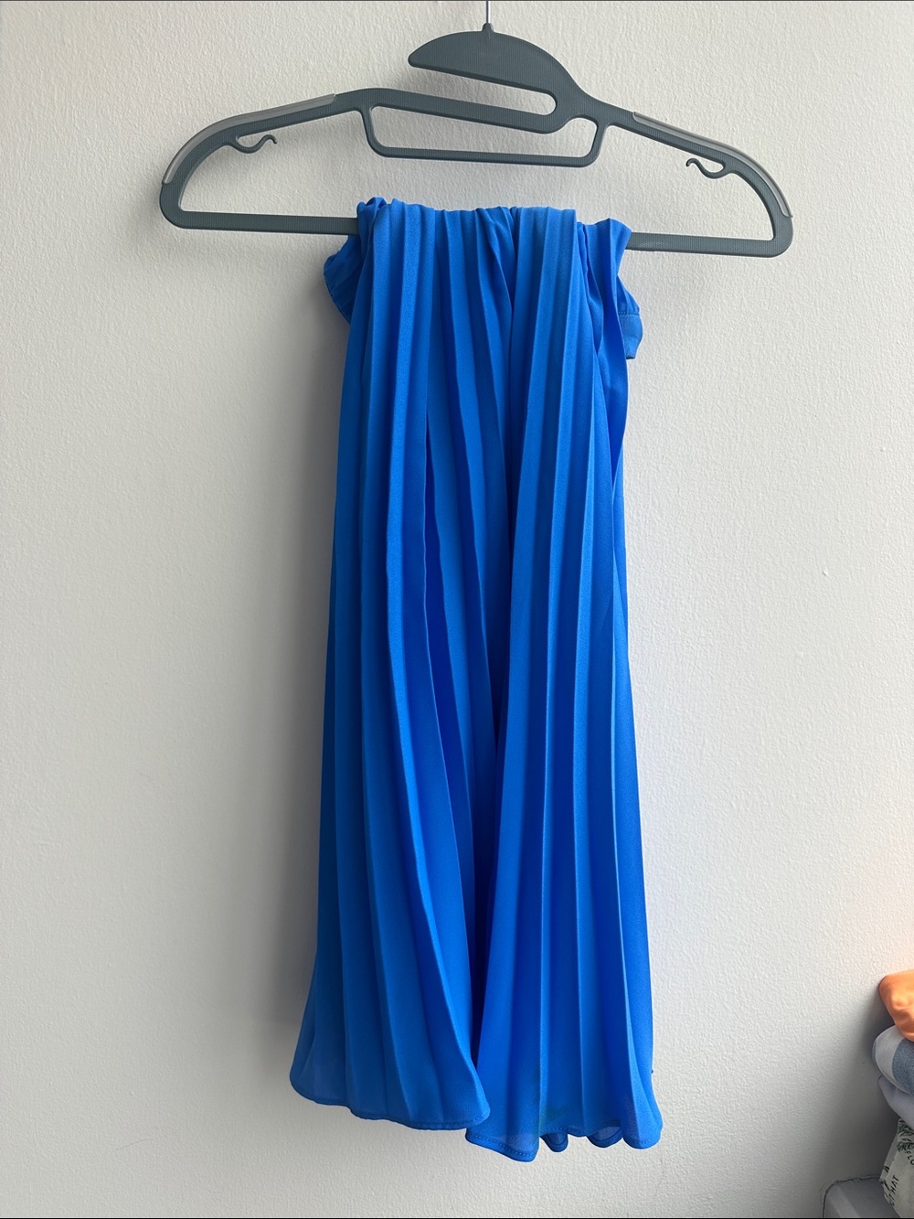 Banana Republic Bright Blue Pleated Skirt
